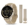 Умные часы Garmin Venu 3S Soft Gold French Gray Leather 010-02785-55