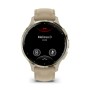 Умные часы Garmin Venu 3S Soft Gold French Gray Leather 010-02785-55