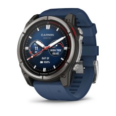 Умные часы Garmin Quatix 8 51mm Amoled Sapphire Titanium Grey with Blue Band 010-02905-91