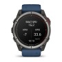 Умные часы Garmin Quatix 8 51mm Amoled Sapphire Titanium Grey with Blue Band 010-02905-91