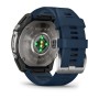 Умные часы Garmin Quatix 8 51mm Amoled Sapphire Titanium Grey with Blue Band 010-02905-91