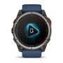 Умные часы Garmin Quatix 8 51mm Amoled Sapphire Titanium Grey with Blue Band 010-02905-91