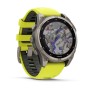 Умные часы Garmin Fenix 8 47 мм Solar Sapphire Carbon Gray DLC Titanium with Amp Yellow/Graphite Silicone Band 010-02906-21