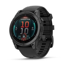 Умные часы Garmin Fenix E 47 мм Amoled Slate Gray Steel with Black Silicone Band 010-03025-01
