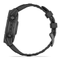 Умные часы Garmin Fenix E 47 мм Amoled Slate Gray Steel with Black Silicone Band 010-03025-01