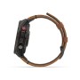 Умные часы Garmin Fenix 8 Pro 47mm Amoled Sapphire Titanium Carbon Grey Chestnut Leather 010-03198-40