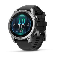 Умные часы Garmin Fenix E 47 мм Amoled Stainless Steel with Black Band 010-03025-02