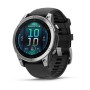 Умные часы Garmin Fenix E 47 мм Amoled Stainless Steel with Black Band 010-03025-02