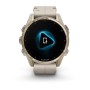 Умные часы Garmin Fenix 8 43 мм Amoled Sapphire Soft Gold with Limestone Leather Band plus Dark Sandstone Silicone 010-02903-40