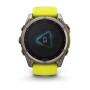 Умные часы Garmin Fenix 8 51mm Solar Sapphire Titanium with Yellow Graphite Silicone 010-02907-20