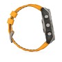 Умные часы Garmin Fenix 8 51mm Amoled Sapphire Carbon Gray DLC Titanium with Spark Orange Silicone 010-02905-11