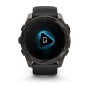 Умные часы Garmin Fenix 8 51mm Amoled Sapphire Carbon Gray DLC Titanium with Pebble Gray Silicone 010-02905-21