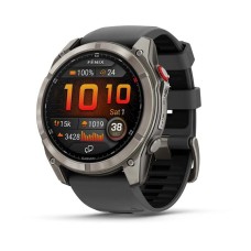 Умные часы Garmin Fenix 8 Pro 51mm Amoled Sapphire Lens Tinanium With Graphite/Black Silicone Band 010-03199-11