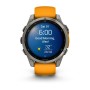 Умные часы Garmin Fenix 8 47 мм Amoled Sapphire Titanium Orange 010-02904-11