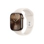 Apple Watch S10 46mm Gold Titanium Case with Starlight Sport Band - M/L (HK)