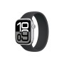 Apple Watch S10 42mm Silver Aluminium Case with Black Solo Loop