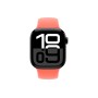 Apple Watch S10 42mm Jet Black Aluminum Case with Tangerine Sport Band S/M