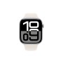 Apple Watch S10 46mm Silver Aluminium Case with Starlight Sport Band S/M