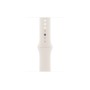 Apple Watch S10 46mm Silver Aluminium Case with Starlight Sport Band S/M