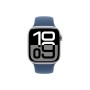 Apple Watch S10 GPS + Cellular 42mm Silver Aluminium Case with Denim Sport Band M/L