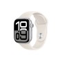 Apple Watch S10 42mm Silver Aluminium Case with with Starlight Sport Band  S/M