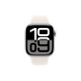 Apple Watch S10 42mm Silver Aluminium Case with with Starlight Sport Band  S/M