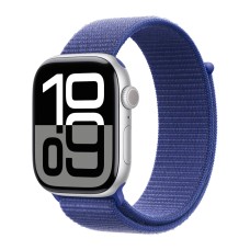 Apple Watch S10 42mm Silver Aluminium Case with Ultramarine Sport Loop 