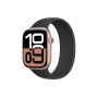 Apple Watch S10 46mm Rose Gold Aluminum Case with Black Solo Loop Size 9
