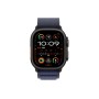 Умные часы Apple Watch Ultra 2 (2024) GPS + Cellular, 49 мм, корпус из черного титана, ремешок Alpine Loop Navy синего цвета, US, размер M