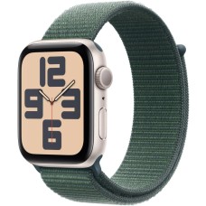 Умные часы Apple Watch SE 2 (2024) 44mm Starlight Aluminum Case with Lake Green Sport Loop
