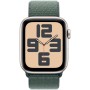 Умные часы Apple Watch SE 2 (2024) 44mm Starlight Aluminum Case with Lake Green Sport Loop