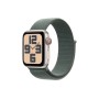 Умные часы Apple Watch SE 2 (2024) 40mm GPS + Cellular Starlight Aluminum Case with Lake Green Sport Loop