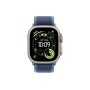 Умные часы Apple Watch Ultra 3 (2025) GPS + Cellular, 49 мм, Natural Titanium Case with Blue/Bright Blue Trail Loop, S/M