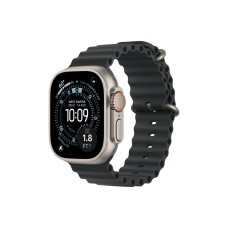 Умные часы Apple Watch Ultra 3 (2025) GPS + Cellular, 49 мм, корпус из бежевого титана, ремешок Ocean Band черного цвета