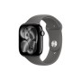 Apple Watch S11 46mm Jet Black Aluminum Case with Stone Gray Sport Band M/L