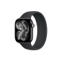 Apple Watch S11 42mm Jet Black Aluminum Case with Black Solo Loop Size 7