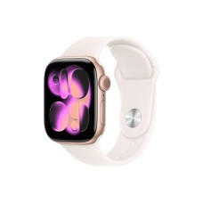 Apple Watch S11 GPS + Cellular 42mm Rose Gold Aluminum Case with Light Blush Sport Band S/M