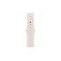 Apple Watch S11 42mm Silver Aluminum Case with Starlight Sport Band S/M
