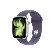 Apple Watch S11 42mm GPS + Cellular Silver Aluminum Case with Purple Fog Sport Band S/M