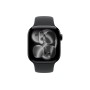 Apple Watch S11 46mm Jet Black Aluminum Case with Black Sport Band S/M