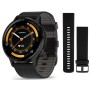 Умные часы Garmin Venu 3 Slate Black Leather 010-02784-52