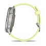 Умные часы Garmin Venu 4 45mm Silver Bezel With Citron Silicone Band 010-03014-02