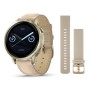 Умные часы Garmin Venu 4 41mm Lunar Gold Leather 010-03013-03