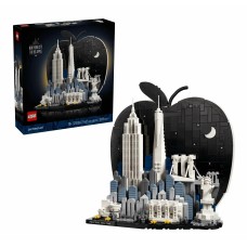 Конструктор LEGO Architecture Нью-Йорк: Биг Эпл 21066, 1465 деталей, от 18 лет