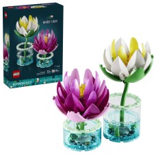 Конструктор LEGO Botanicals 11511 Водяные Лилии, белый/розовый, от 9 лет, 259 дет.