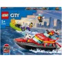 Конструктор LEGO City 60373 Пожарно-спасательная лодка, 144 дет.