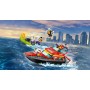 Конструктор LEGO City 60373 Пожарно-спасательная лодка, 144 дет.