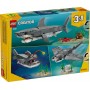 Конструктор LEGO Creator 3 в 1 31381 Акула с сундуком сокровищ, 379 деталей, 8+