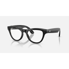 Очки с камерой Ray-Ban Meta Skyler Gen 1 RW4010 Shiny Black / Transitions Amethyst, 52-20-150 мм
